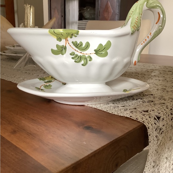 Vintage Cantagalli hand Painted gravy boat - Picture 3 of 8